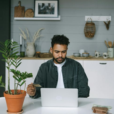 Making a purchase with a card Making a purchase with a card